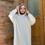 Abaya à capuche dubaï luxe robe musulmane plaine Abayas pour les femmes tenue de sport décontractée sweat vêtements islamiques caftan 15 couleurs