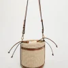 mode paille seau sac tissage femmes sacs à main concepteur lambrissé épaule sacs à bandoulière décontracté été plage petit fourre tout sacs à main