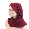 nouveau hijabs instantanés avec capuchon plaine hijabs pour femmes voile musulman islamique hijab casquette bonnet écharpe sous écharpe casquettes couverture bandeau