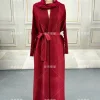 abaya ramadan 2025 pour les femmes de luxe décontracté élégant à manches longues manteau robes mode femme soirée cardigan eid abaya gate