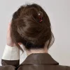 bâtonnets de cheveux en perles, épingle à cheveux en forme de u pour femme, tête de boulette de viande, pinces à chignon, épingle à cheveux chinoise, accessoires pour cheveux de style