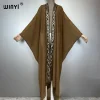 winyi abaya dubaï luxe kimonos lâche femme musulmane robes cardigan tenues de plage caftan plage couvrir robe de soirée maxi manteau