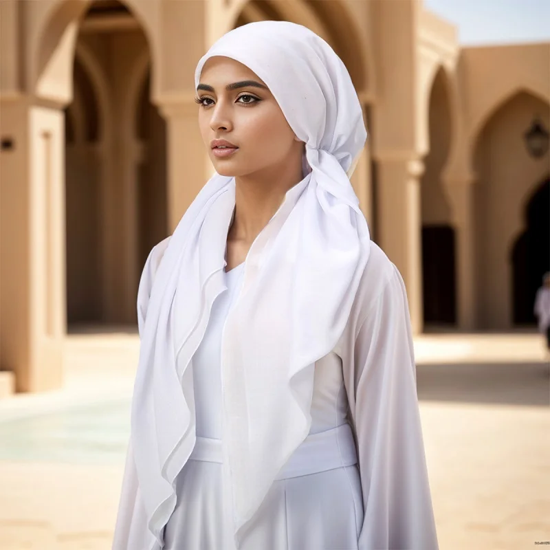 gros coton instantané musulman hijab enveloppe intérieure sous capuchon triangle écharpe hijab plaine islamique turban bonnet doux bandeau chapeau