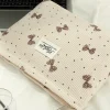 1 pièce/ensemble coeur beige, trousse de maquillage avec nœud, pochette à motif de cœur, trousse de maquillage multifonctionnelle à la mode, sac de rangement pour pinceaux de maquillage mignon