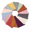 Écharpe hijab en coton polyester, jersey uni, châles longs et extensibles, turban musulman, snood, 180x60cm