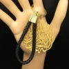 porte clés religieux arabe musulman allah projecan pour femmes et hommes, acier inoxydable, argent, or, document islamique, amulette, bijoux