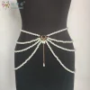 chaîne de taille pour femmes, ceinture en perles, écharpe de hanche de danse orientale, accessoires de performance sur scène élégants pour adultes
