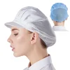 Chapeaux de travail en maille respirante pour femmes et hommes, couvre-cheveux, chapeau d&rsquo;atelier, Service alimentaire, casquette de cuisson, chapeau de cuisine, 2 pièces