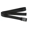 ceinture tressée en nylon réglable à la mode, design de marque de luxe, ceinture de taille à fermeture en plastique pour loisirs, ceinture décontractée à boucle en plastique