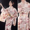 Kimono japonais élégant pour femmes, Yukata Sexy avec Obi, Costume de Cosplay, nouveauté nationale, robe de soirée imprimée à fleurs, robe Geisha