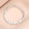 breloques 925 en argent sterling bracelets pour femme de luxe original réglable torsadé tissé bracelet bracelet fête de mariage bijoux