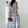 vêtements arabes femme luxe décontracté hijab cardigan pleine longueur à manches longues manteau femmes musulman plissé dubaï ouvert abaya eid soirée