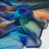 tissu transparent en mousseline de soie crêpe de soie pure ombré, doux, 6mm, écharpe pour robe, hijab, matériel de couture pour bricolage