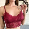 soutien gorge en dentelle pour femmes, sexy, haut court, sans couture, push up, été, respirant, lingeries sans armatures, sous vêtements, amissié