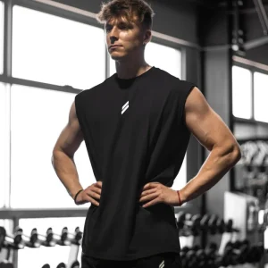 Camiseta deportiva sin mangas para hombre, chaleco de secado rápido, transpirable, ample, pour entraînement, Verano Camiseta deportiva sin mangas para hombre, chaleco de secado rápido, transpirable, ample, pour entraînement, Verano
