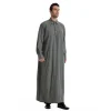 robe chemise arabe à manches longues pour hommes musulmans du moyen orient, caftan islamique de couleur unie, maxi dubaï, vêtements longs jubba thobe abaya, nouvelle collection