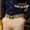 ceinture en nylon moderne pour hommes, design doux sans trou, à cliquet, classique et confortable, pour jeans, paramètres d'affaires