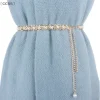 maveracc55 chaveiroelegant femmes perle ceinture taille chaîne élastique boucle perle chaîne ceinture femme vêtements accessoires