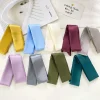 4.5x100cm longue maigre cheveux écharpe femmes imitation soie satin bandeau mignon foulard couleurs unies dames mode sac foulards