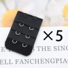 extension de soutien gorge utile pour femmes, 5 pièces/ensemble, boucle, crochet de sangle d'extension élastique, ceinture réglable, intimes, accessoires de bricolage faits à la main pour femmes