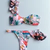 deux pièces femmes floral 2025 push up à bretelles volants bandeau bikini ensemble maillot de bain maillots de bain maillot de bain maillots de bain biquini