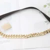ceinture à chaîne dorée élastique en métal argenté pour femmes, cummerbunds extensibles de haute qualité pour dames, manteau ketting riem