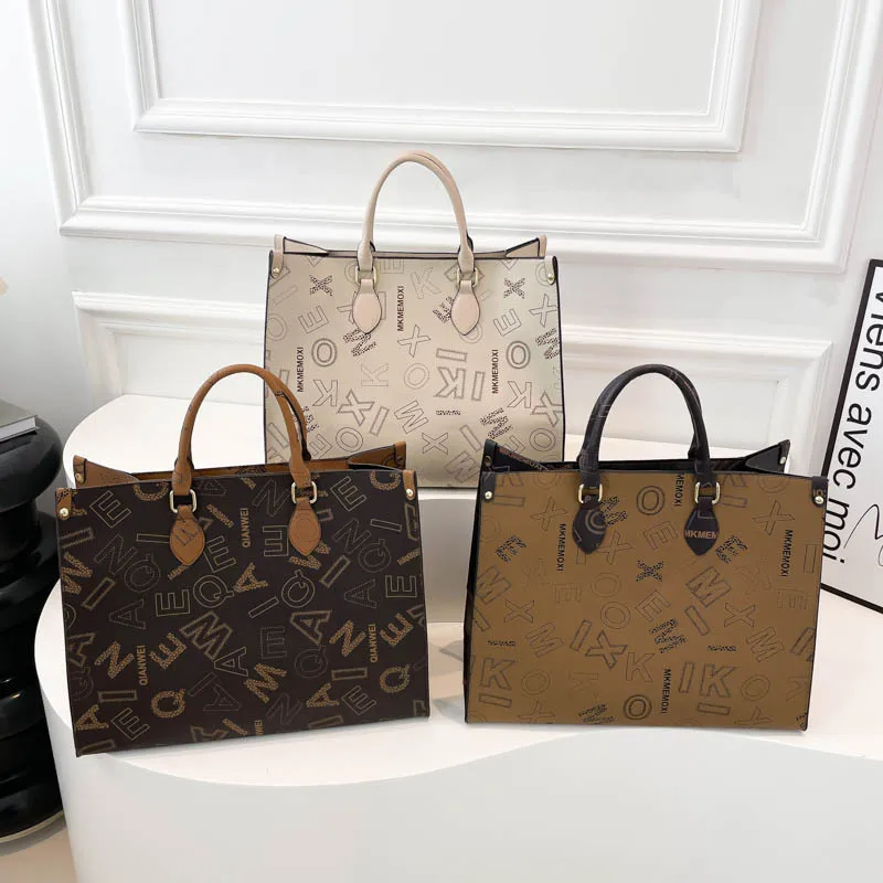 sacs fourre tout à la mode pour femmes simple grande capacité femmes sac à bandoulière sacs à provisions sac de créateur bolso marca lujo Сумка sac