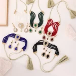 Ensemble de bijoux à la mode pour femmes marocaines – Accessoires traditionnels luxueux pour les fêtes de mariage et les cadeaux de vacances