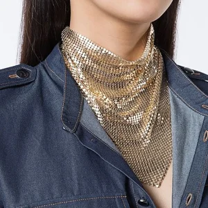 Mode foulard paillettes Triangle foulards Style coréen cou enveloppement Bandanas collier foulard Triangle Hijab écharpe fête