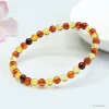 bracelet en ambre naturel pour femme, pierre précieuse de guérison, bijoux fins, véritable ambre baltique, bracelets colorés pour petite amie, cadeaux de colonne vertébrale, 100%