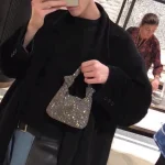 Sacs à Main pour femmes argent noir strass sacs de soirée petites pochettes Sac nouveau Sac A Main Femme mode Mini Sacs sacs de luxe