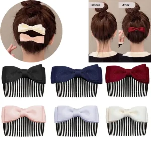 Pince à cheveux de style princesse pour femmes et filles, épingles à cheveux à frange douce, coiffure à l&rsquo;arrière, nœud mignon, accessoires pour cheveux