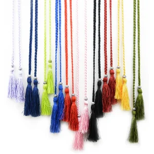 Ceinture à pampilles tressée de 160cm, ceintures de taille faites à la main pour bricolage, vêtements décontractés, fête d&rsquo;anniversaire, accessoires de décoration de robe pour femmes