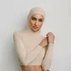 Couvre-bras manches Hijab femmes mode musulmane sous manches pour femmes musulmanes haut vêtements islamiques Jersey Couvre-bras manches Hijab femmes mode musulmane sous manches pour femmes musulmanes haut vêtements islamiques Jersey