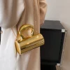 sac à main à bandoulière pour femmes, pocommuniste de fête, mini sac à main de soirée à intervalles de mode, initié, pochette de boîte en or, 2025