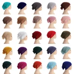 26 couleurs intérieur Hijab casquette musulman Turban Islam sous-écharpe femmes doux Jersey Stretch HIjabs Tube casquettes Turbante Mujer