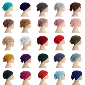 26 couleurs intérieur Hijab casquette musulman Turban Islam sous-écharpe femmes doux Jersey Stretch HIjabs Tube casquettes Turbante Mujer