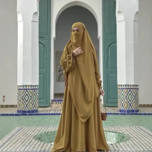 Eid Djellaba Hijab Abaya Ramadan femmes musulmanes Robe de prière turquie caftan Robe Khimar Jalabiya Islam vêtements arabe caftan Robe