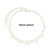 chaîne de perles double couche pour femmes, nouvelle mode, sexy, chaîne de ventre, ceinture de ventre, plage d'été, bijoux de corps, cadeaux de festival