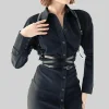 harnais en cuir pour femmes, ceinture à bretelles, lingerie sexy pour femmes, réglable, soutien gorge de bondage, ceinture gothique harajuku, bretelles faites à la main