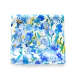 Foulard en soie naturelle imprimé fleurs d&rsquo;hibiscus pour dames, foulards carrés en soie véritable, châle en satin, printemps et automne, 600