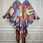 BouBou – robe caftan à col en v pour femmes, mode africaine, été, plage, fête, Sexy, musulmane, tenues du Ramadan, Abaya pour les vacances
