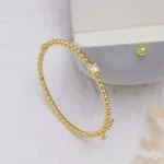 Bracelet pour femme avec perles rondes en zircon unique, bijoux rétro