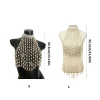 soutien gorge en perles élégant, chaîne corps, accessoire bijoux tendance pour plage des femmes