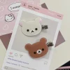 rilakkuma korilakkuma pinces à cheveux anime tête d'ours épingles à cheveux mignonnes et pinces chapeaux kawaii accessoires de cheveux pour femmes filles