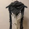 2025 Écharpe sous couverture arabe frange plaid punk culture carré uc châle wj07