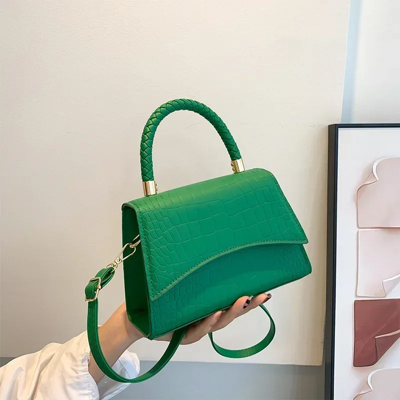 sac à bandoulière en cuir pu solide, sacs à main de styliste à poignée supérieure pour femmes, sacs à bandoulière décontractés de luxe