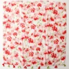 luxe rouge floral femmes écharpe été plage châle coton lin sentiment gland pashmina musulman hijab wrap dame viscose écharpe