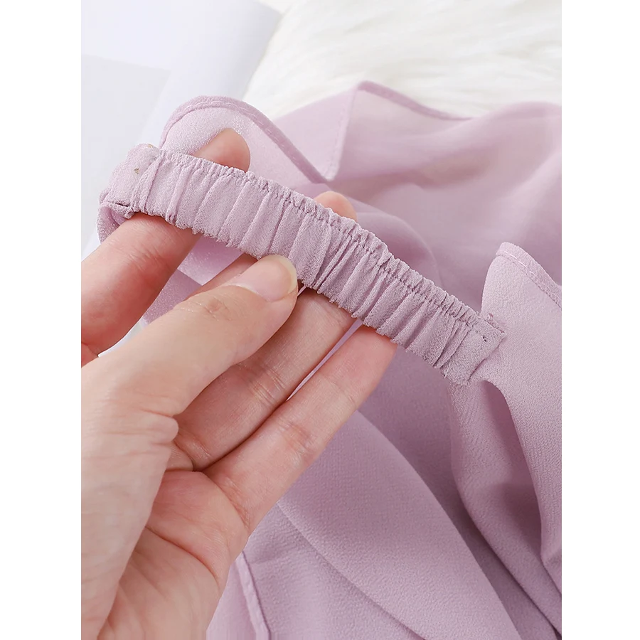 hijabs en mousseline de soie de qualité supérieure pour femmes, écharpe prêt à porter, hijab instantané, long châle