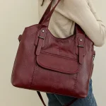 Sac à main en cuir de bonne qualité pour femmes, sacs à bandoulière de marque de styliste, fourre-tout de grande capacité, sac à main décontracté pour Commte